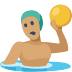 🤽🏽 person playing water polo: medium skin tone display on Facebook